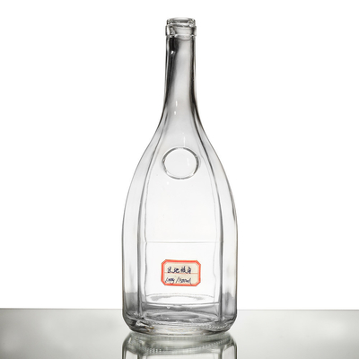 Collar Material Super Flint Glass Material 4.5L Glass Bottle for Vodka Gin Whiskey