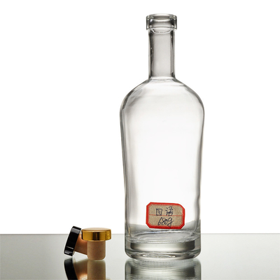 Collar Material Super Flint Glass Material 4.5L Glass Bottle for Vodka Gin Whiskey