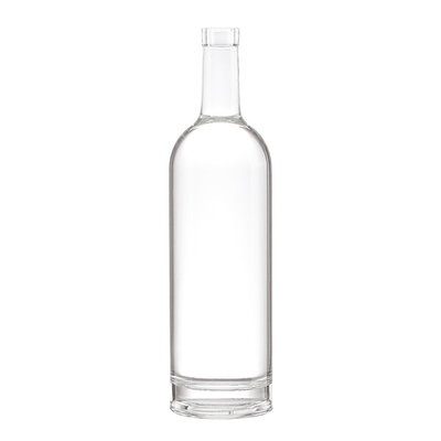 Hot Stamping 2 Liter Glass Bottle for Customized Shape Juice Spirit Beverage Alcohol Vodka Gin Blue Wine
