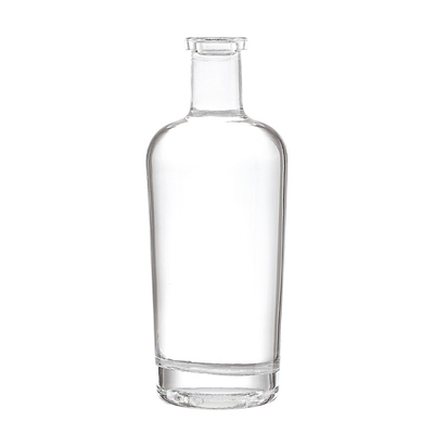 Hot Stamping 2 Liter Glass Bottle for Customized Shape Juice Spirit Beverage Alcohol Vodka Gin Blue Wine