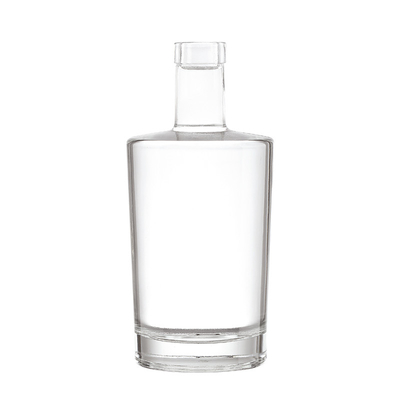 Hot Stamping 2 Liter Glass Bottle for Customized Shape Juice Spirit Beverage Alcohol Vodka Gin Blue Wine