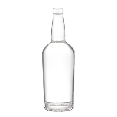 Hot Stamping 2 Liter Glass Bottle for Customized Shape Juice Spirit Beverage Alcohol Vodka Gin Blue Wine