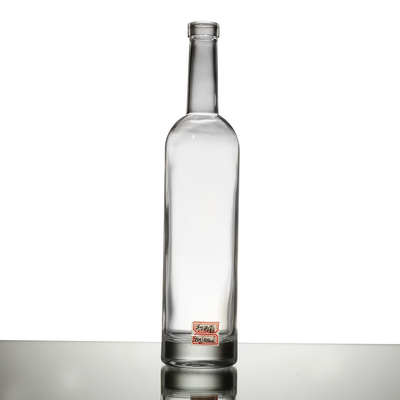 375ml 500ml Frosted Glass Bottle with Label Printing and Free Sample Offered