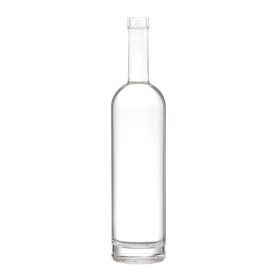 Crystal White 750ml Super Flint Glass Bottle for Whiskey Tequila Champagne Rum Vodka