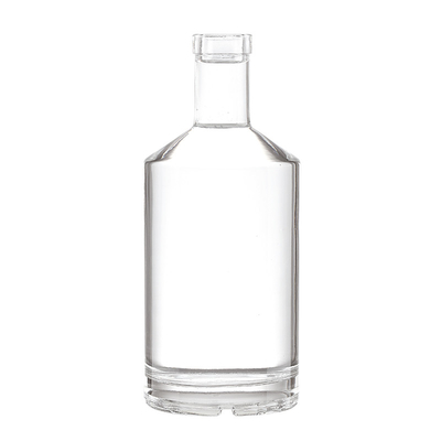 Crystal White 750ml Super Flint Glass Bottle for Whiskey Tequila Champagne Rum Vodka