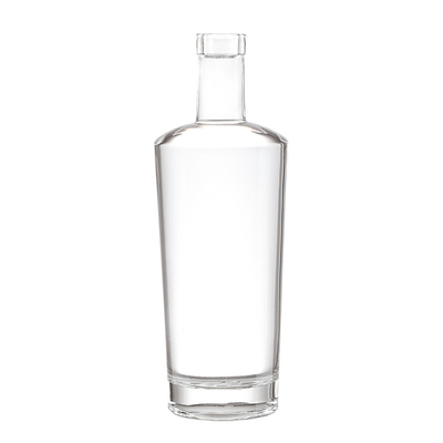 Crystal White 750ml Super Flint Glass Bottle for Whiskey Tequila Champagne Rum Vodka