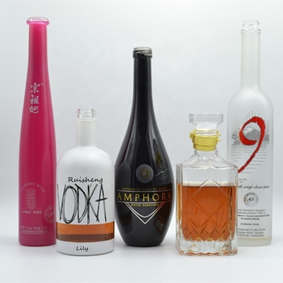 Collar Material Glass 700ml Empty Olive Oil Bottle with Certification and Thick Base