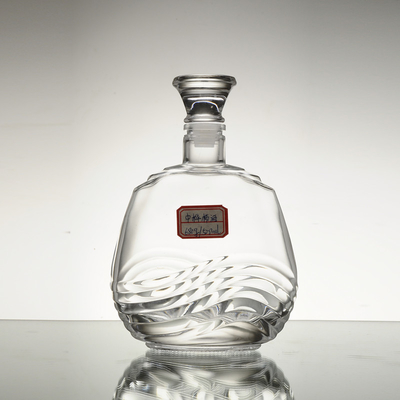 500ml Glass Alcohol Bottles with Frosted/Transparent/Painted Color