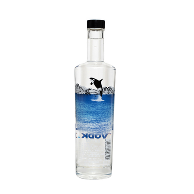 500ml Empty Vodka Spirit Liquor Blue Spray Bottle for Beverage Packaging Solution