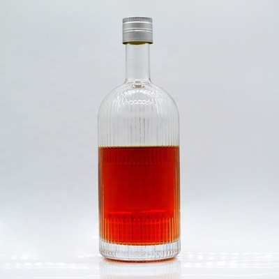 Custom Empty Liquor Bottle 1L Vodka Glass Bottle with Unique Design Express Shipping