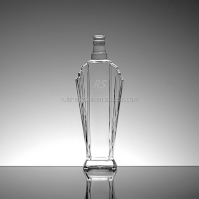 Tower Shaped Printing Logo Spirits in Clear Glass Bottle Elevate Your Branding Gam