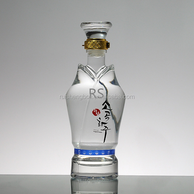 Tower Shaped Printing Logo Spirits in Clear Glass Bottle Elevate Your Branding Gam
