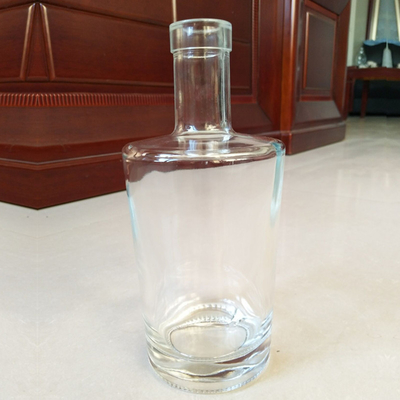Screen Printing Glass Cap Sealing Type Vodka Bottles for Spirits from OEM