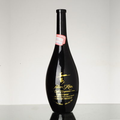 Matte Black Liquor Gin Vodka Brandy Glass Wine Bottle 500ml 750ml 700ml