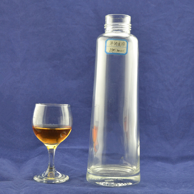 Alcohol Glass Bottle with Cork Stoppers 1 Liter Capacity Super Flint Material