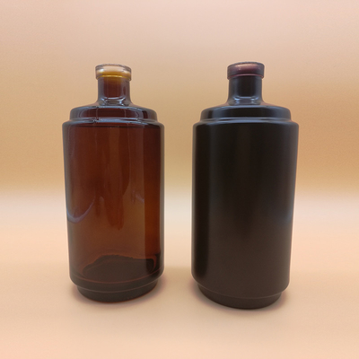 Sealing Type CROWN CAP Super Flint Wine Glass Bottle in Crystal White Material