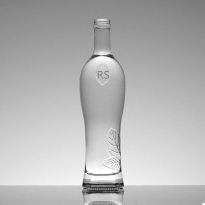 Logo Printing Can Custom Crystal White Alcohol in 0.5L Butterfly Shaped Glass Bottle