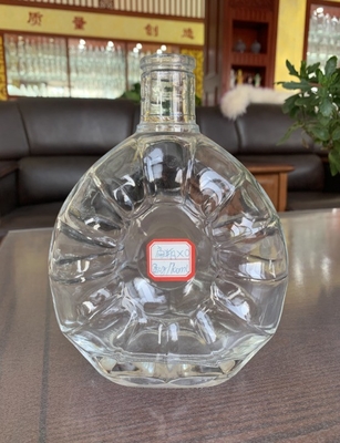 Custom 500ml 700ml 750ml Empty Liquor Wine Brandy Glass Bottle With Glass Cork for Vodka