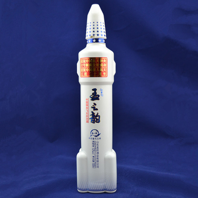 Custom 750ml Rocket Shaped Vodka Glass Bottle For Beverage Online with SCREW CAP