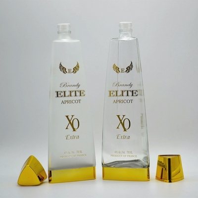 Custom 750ml Rocket Shaped Vodka Glass Bottle For Beverage Online with SCREW CAP