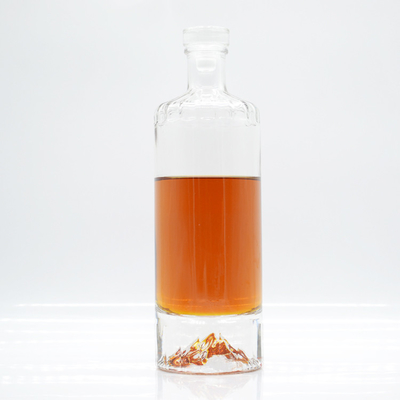 Super Flint Glass Transparent 1000ml 200ml Black Champagne Bulk Liquor and Alcoholic Beverage Wine Gin 250ml 750ml Square Glass Bottle