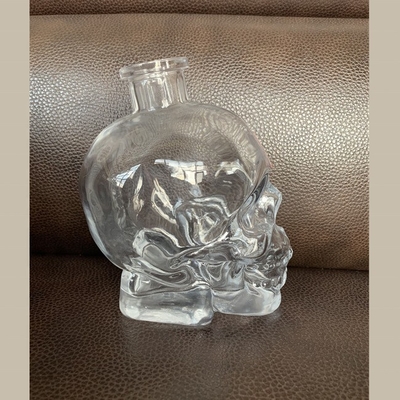 Decal 1000ml Surface Handling Skull Glass Bottle for Spirit Bong
