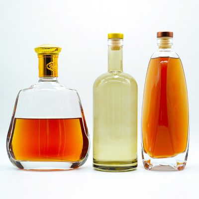 Super Flint Glass Material 700ml Spirit Bottle for Screen Printing Surface Handing