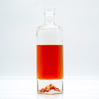 750ml Empty Spirit Bottle with Frost Surface Handling and Super Flint Glass Material