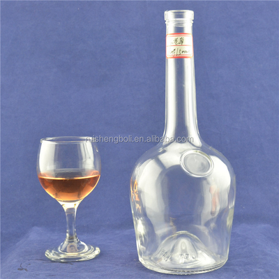 Custom Size Flint Glass Bottle for Limoncello Decal Surface and Crystal Material