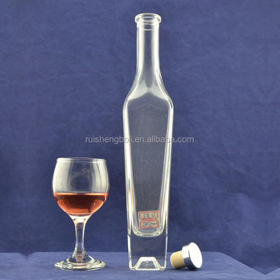 Custom Size Flint Glass Bottle for Limoncello Decal Surface and Crystal Material