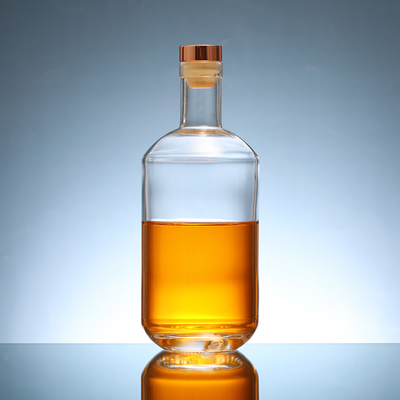 Customized Color Spray Vodka Glass Bottle 750ml with Super Flint Glass Material