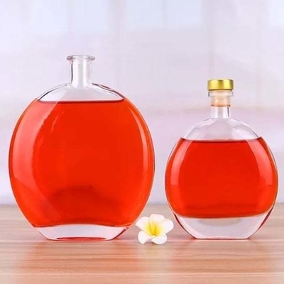 Super Flint 500ml 700ml 750ml Brandy Liquor Glass Wine Bottles with and Fashion Design
