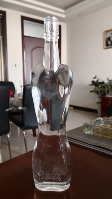 350ml 500ml 750ml Customized Women Body Shaped Glass Bottle for Spirit Alcohol Ship