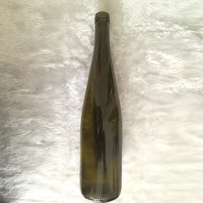 Hot Stamping 750ml Amber Glass Bottle for Vodka Whisky Brandy Beverage