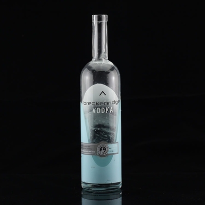 Whisky Custom Design Glass Bottle 750ml Flip Top Vodka Bottle with Express Shipping