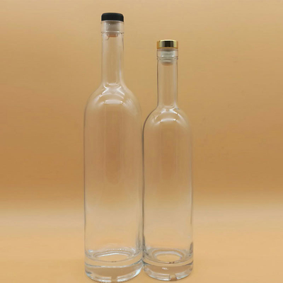 250ml Super Flint Glass Gun Shape Rum Brandy Glass Bottle for Alcoholic Beverages