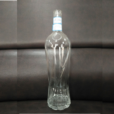 Industrial Beverage 1L Long Neck Glass Bottle with Cork of Whisky