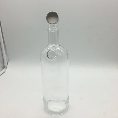 Clear 750ml Glass Liquor Bottles for Vodka Whiskey Spirits Alcohol