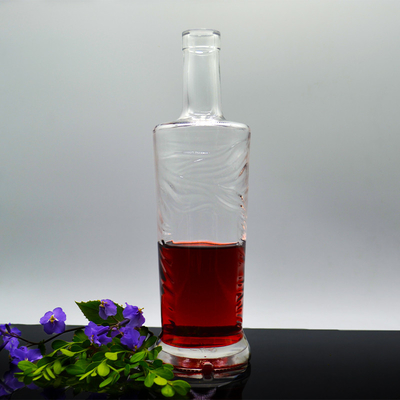 OEM/ODM Acceptable 1 Liter Glass Bottle for Liquor Whisky Gin Tequila from Professional
