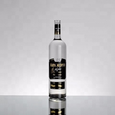 750ml Russian Vodka Glass Bottles with Free Sample and Super Flint Glass Material