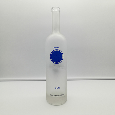 Frosted Vodka Glass Bottles FOB Terms and High Flint Material