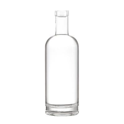 Super Flint Glass Material 200ml 500ml 750ml 1000ml Empty Glass Bottles with Cork Cap