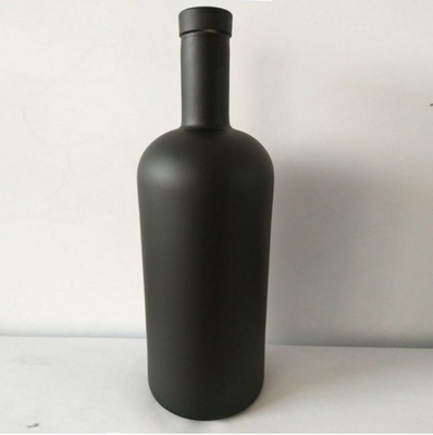 Transparent 750ml Glass Vodka Bottle for Liquor Clear White Customized Logo Acceptable