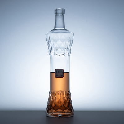 OEM/ODM Acceptable Super Flint Material Glass Bottle for Custom Made Liquor