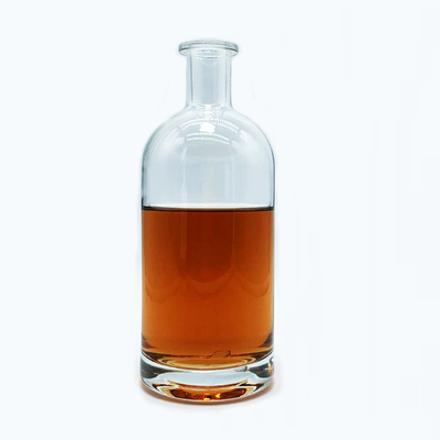 700ml Unique Shape Glass Bottle for XO/Brandy Super Flint Glass Material and Crown Cap