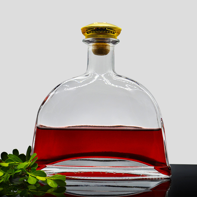 Cork and Black Spray 16 oz Glass Bottle for Empty 1 Liter Water Wine Liquor 1000ml Bottle