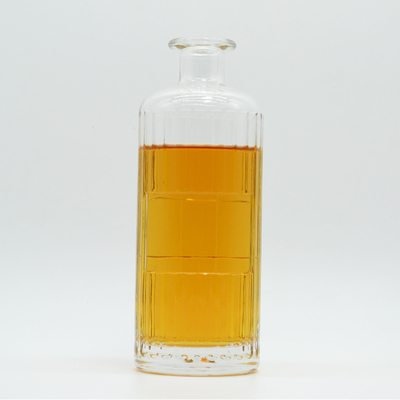 Custom Design 750ml Glass Liquor Bottle with Unique Shape and Guala Sealing Type