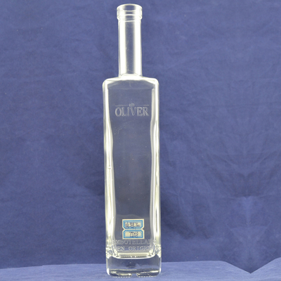 200ml Square Glass Bottle for Liquor Sales Super Flint Glass Material Surface Handing