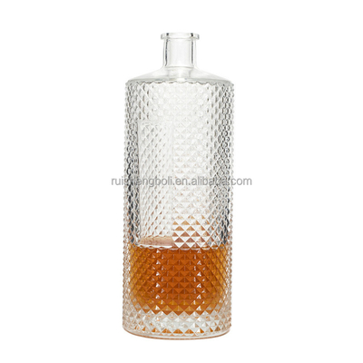 Decal Surface Handling 750ml Vodka Whiskey Liquor Spirit Alcohol Glass Bottles