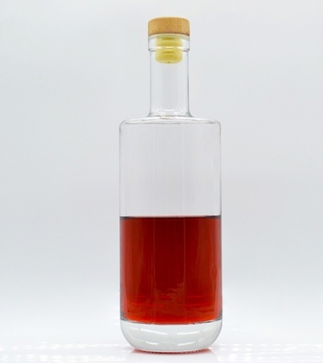 70cl Frosted Custom Tequila Vodka Glass Bottles for Liquor Alcohol Cork Sealing Type